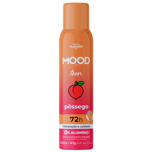 Desodorante Aerosol Mood Teen Pêssego 150ml Aeroflex