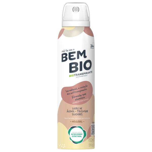 Desodorante Aerosol Bem Bio Original 150ml Aeroflex
