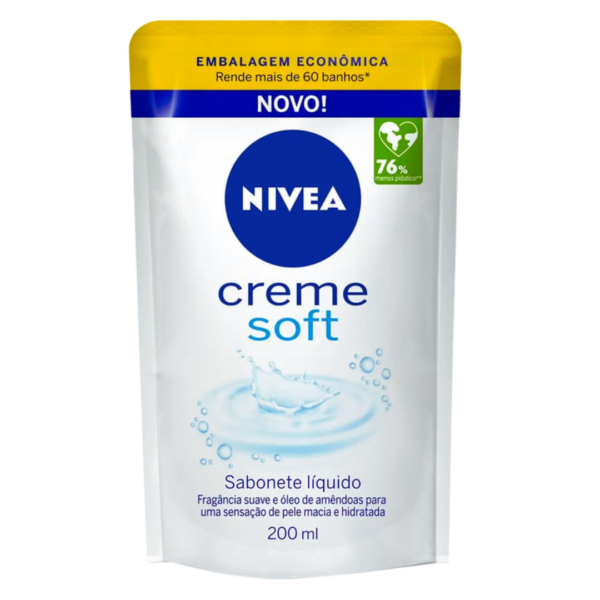 Sabonete Líquido Refil Nivea Soft 250ml
