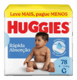 Fralda Huggies Rápida Absorção Hiper - Imagem 3
