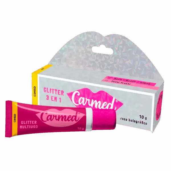Carmed Glitter 3 em 1 Boca, Rosto e Olhos10gr