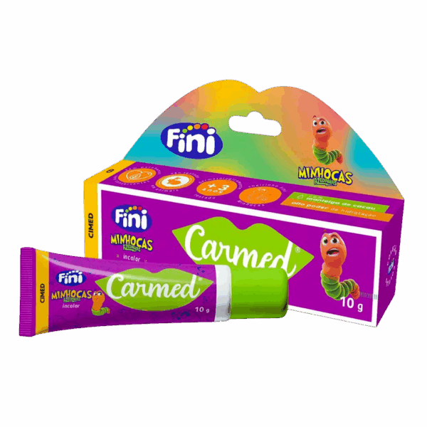 Carmed Fini Minhocas Azedinhas Incolor 10gr