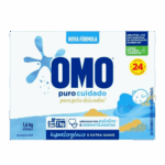 Lava Roupas Em Pó Omo Puro Cuidado 1,6kg