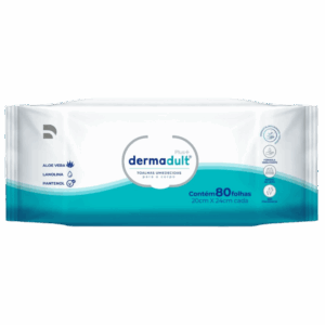 Toalha Umedecida Dermadult Flip Top C/80 Und