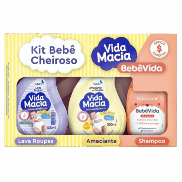 Kit Vida Macia Amac/LavRoup 500ml + Shampoo 200ml