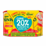 Composto Lácteo Nestlé Ninho Fases 1+ 800g pack 2 latas