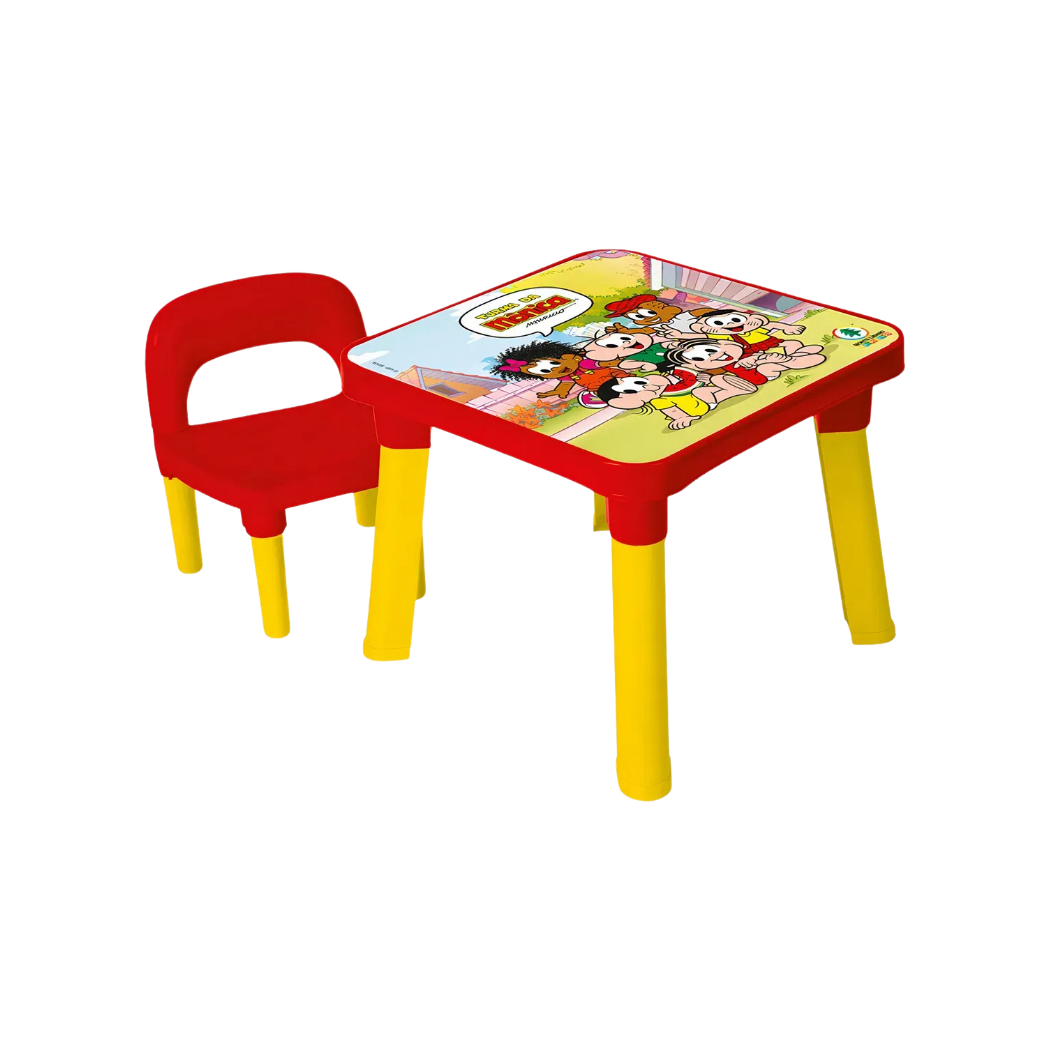 Mesa Turma da Mônica Mesinha e Cadeira Turma da Mônica - Monte Líbano - Imagem 1