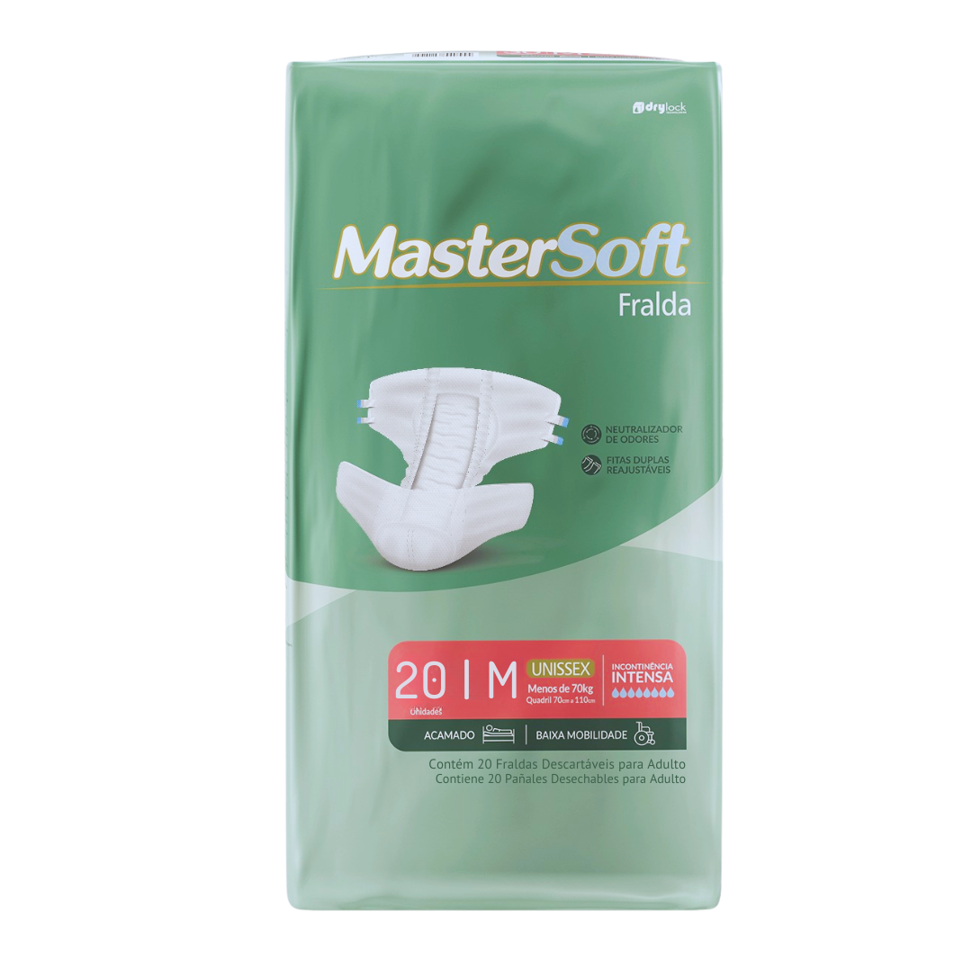 M 20 Fralda Adulto Mastersoft - Imagem 1