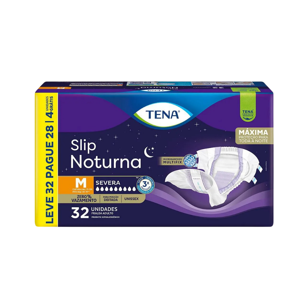 Slip Noturna lev pag M32. Fralda Tena Slip Noturna LV32 PG 28 - Imagem 1
