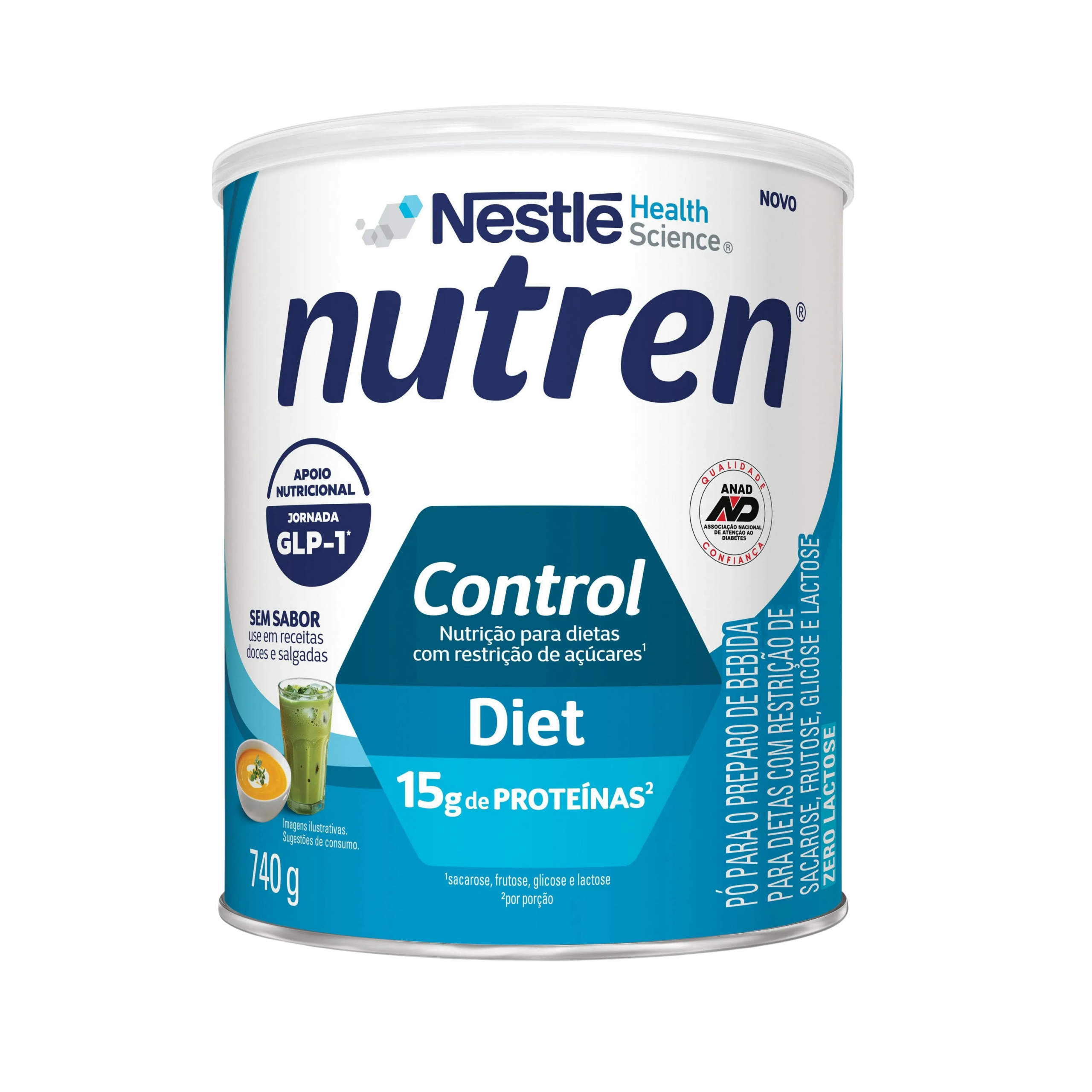 Design sem nome Suplemento Alimentar Nestlé Nutren Control Diet 740gr - Imagem 1