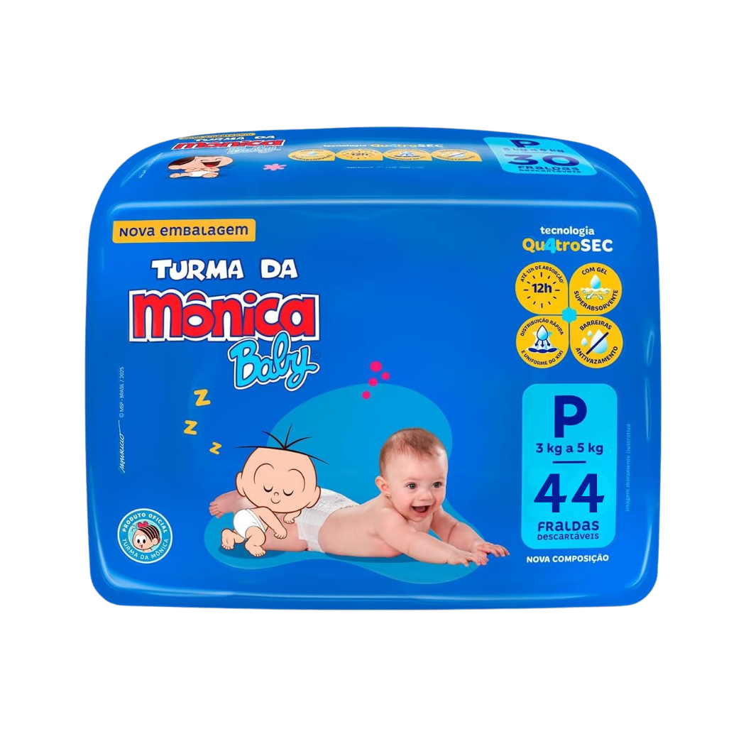 monica p44 Fralda Turma da Mônica Baby - Imagem 1