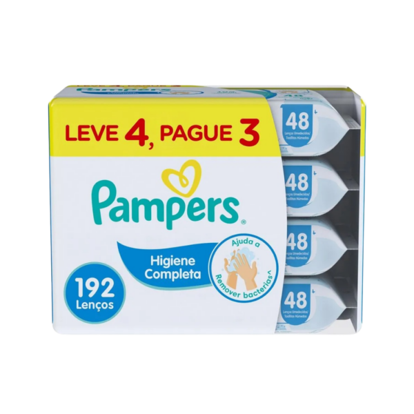 Toalha Umedecida Pampers Higiene Completa C/4 pacotes