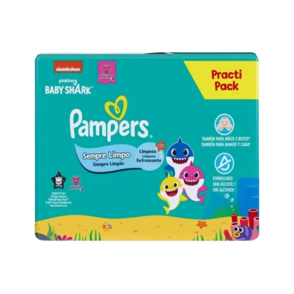Toalha Umedecida Pampers Sempre Limpo C/4 pacotes