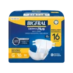 Fralda Adulto Bigfral Derma Plus Noturna Até 12 Horas de Proteção - Imagem 2