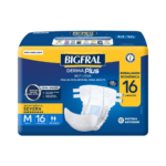 Fralda Adulto Bigfral Derma Plus Noturna Até 12 Horas de Proteção