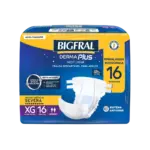 Fralda Adulto Bigfral Derma Plus Noturna Até 12 Horas de Proteção - Imagem 3
